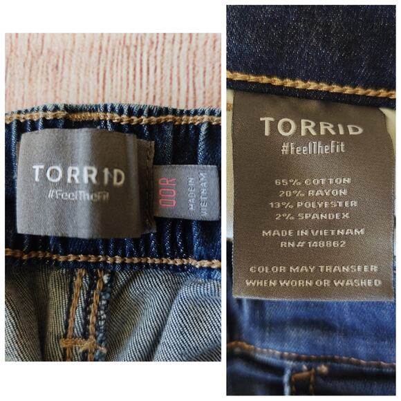 Torrid Ripped Weekend Boyfriend Mid-Rise Jean 00R/10 - Picture 13 of 13